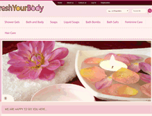 Tablet Screenshot of freshyourbody.com